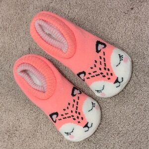 New Cute Pink Fox Slippers